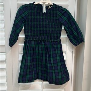 J.Crew kids ruched tartan dress, size 8